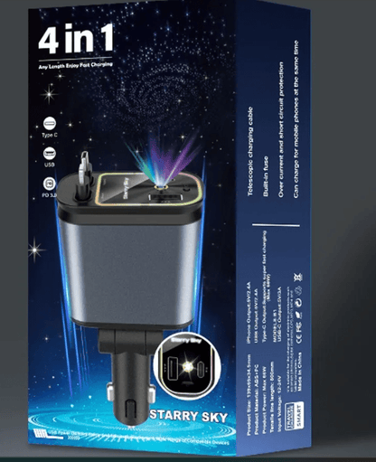 Cargador de coche 120W con carga rápida inteligente